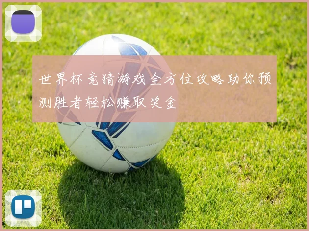 世界杯竞猜游戏全方位攻略助你预测胜者轻松赚取奖金